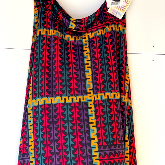 LuLaRoe Women's Plus Size Black Multicolor Long Maxi Flared A-Line Skirt, Sz XL - Picture 1 of 8